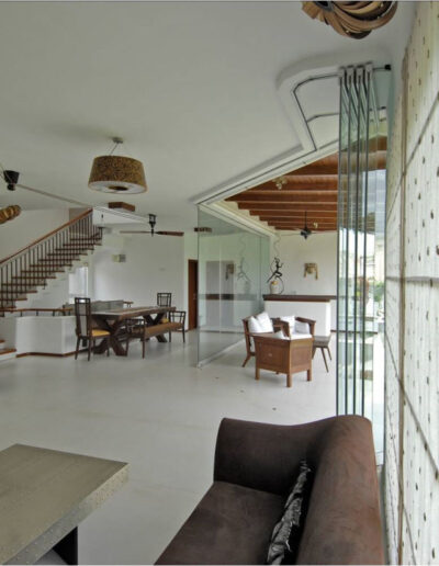 White and Wood Villa Interiors 23