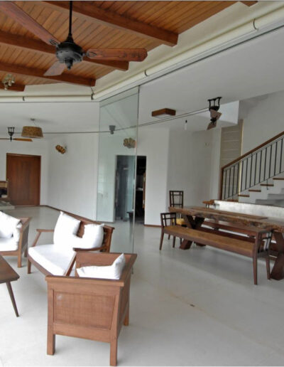 White and Wood Villa Interiors 5