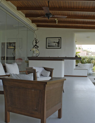 White and Wood Villa Interiors 6