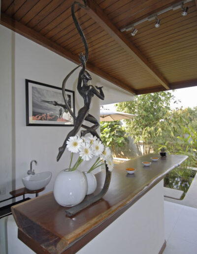 White and Wood Villa Interiors 8